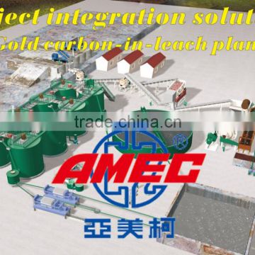 AMEC Gold CIP/CIL Production Line , Gold Mining Processing Plant