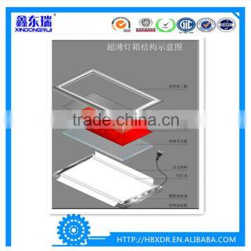 China xindongrui aluminum factory high quality aluminum extrusion profile for four sides opening ultra thin lightbox frames