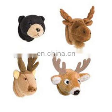 Plush materails Black Bear head Deer head Decoration Animals head