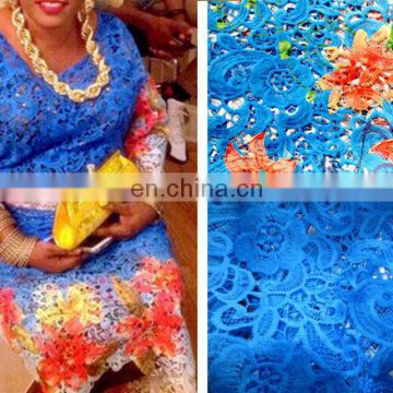 2015 guipure lace fabric / african lace fabrics