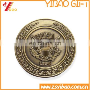 Factory cheap 3D copy coin, plate antique gold coin with case