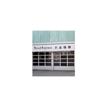 Aluminum Glass Doors with alloy frame and double hollow transparent glass