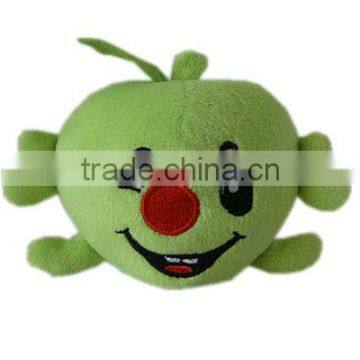 Cute plush green apple toy(fruit toy)