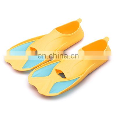 Hot Selling Swimming Fins Freestyle Silicone Short Fins Children's Diving Frog Shoes Tpr Short Fins