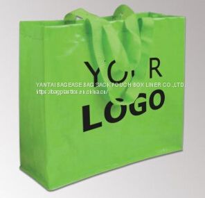 Super Strong Promotional Matt Laminated PP Woven Shopping Luggage Packing Bag With Zipper Luggage Shopping Bag