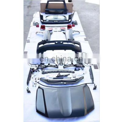 Hot selling body kit include front rear bumper grille hood fender for Toyota Land cruiser LC200 upgrade to new style
