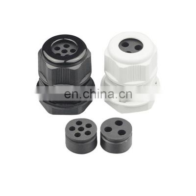 plastic nylon waterproof cable connector IP68 plastic cable fixing head, cable clamping joint seal