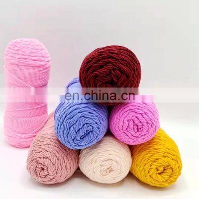 HIGH FIVE MILK COTTON YARN SIZE 4  RAINBOW 100G MILK COTTON YARN WOOL 125G FOR HANDKNITTING