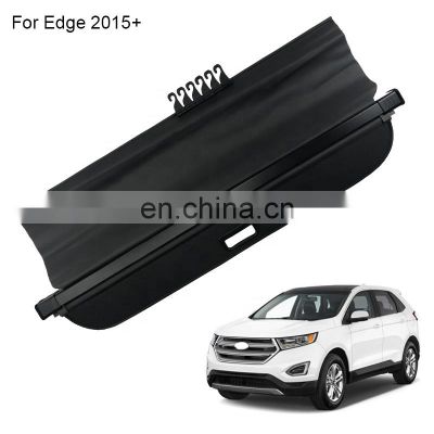 Retractable rear truck shade rear cargo cover shield for FORD Edge 2015+black trunk parcel shelf security shield screen liner
