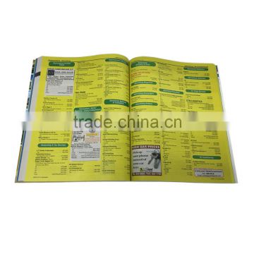 Professional Practical Softcover Yellow Pages Book Printing