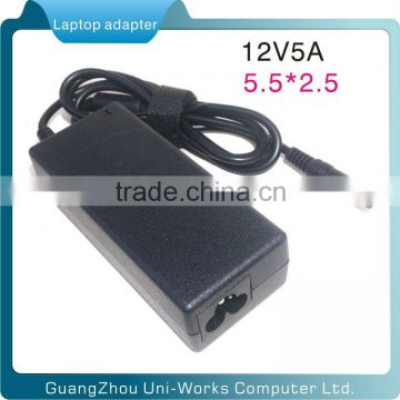 12V 5A 5.5*2.5mm LCD laptop ac adapter
