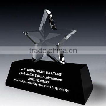 sculpture crystal trophy
