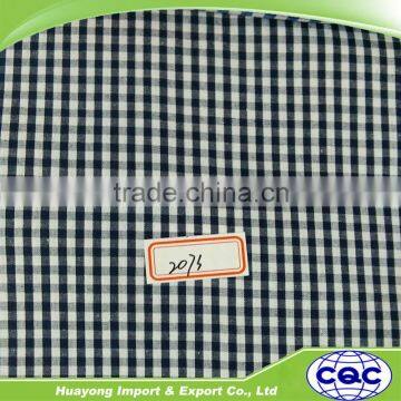 hebei factory price check cotton poplin fabric for shirt fabric