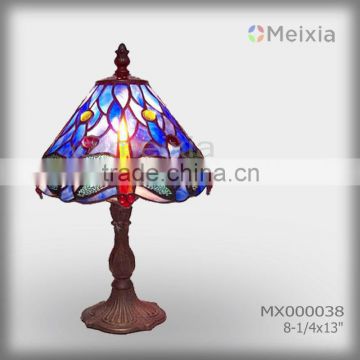 MX000038 wholesale tiffany style table lamp dragonfly stained glass lamp shade