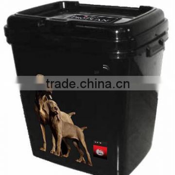 BPA free,hot sale/pet product/popular design plastic pet food storage box with lid,pet food container.