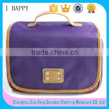 Factory Supply Travel Storage Bag Purple Hanging Cosmetic Bag