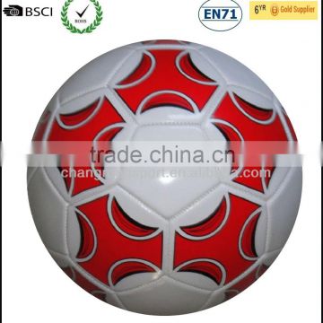 Machine stitched PVC soccer ball