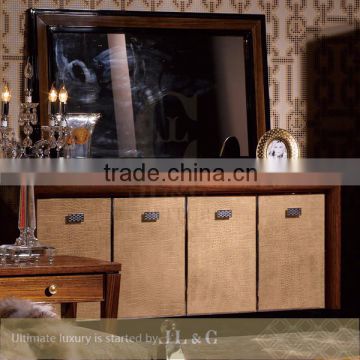 JB15-01 Antique Neoclassic Rectangular Mirror for Luxury Bedroom Sets
