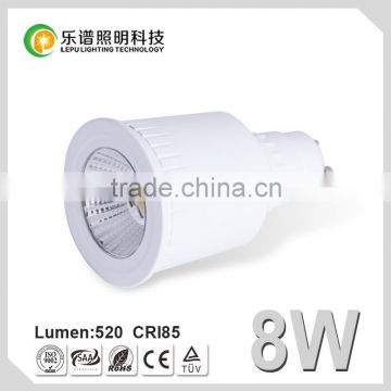 RoHS CE Sharp COB UNIQUE Lamp Bulb Light GU10 Dimmable CRI 85Ra CCT Options 8W LED Spot Light GU10 LED Bulb