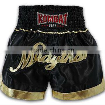 High Quality 100% Polyester Men Custom Thai Boxing Shorts