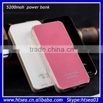 new OEM Portable Power Bank 5200mAh with dual port charger