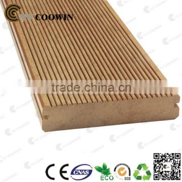 Garden used solid wood plastic slotted flooring
