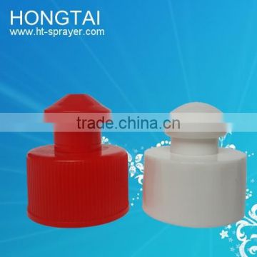 China 28mm plastic water bottle sport caps pull push cap