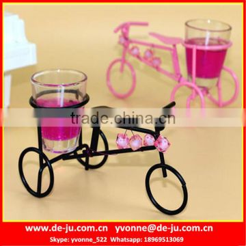 Black Bicycle Three Wheels Gel Candle Wedding Favors