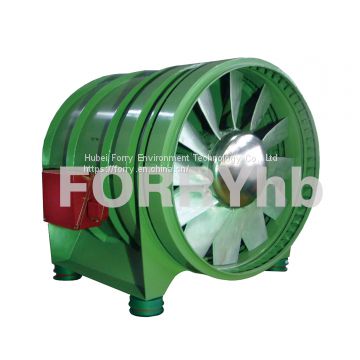 TVF series Axial fan Blower for Tunnel/Metro Ventilation with cast aluminum impeller