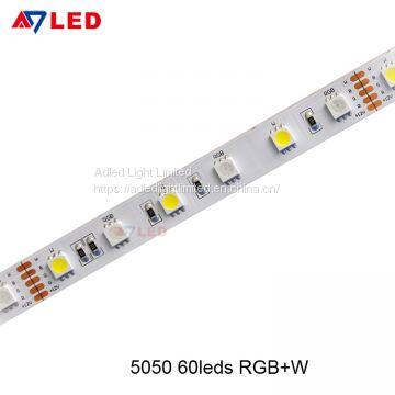Adle Light 14.4 watt per meter smd 5050 24v RGB W/RGB+W color changing running led strip