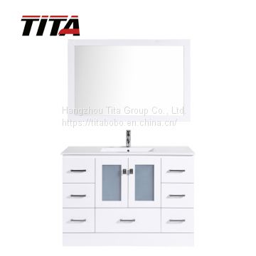 New design modern bathroom vanity cabinet T9312-48W