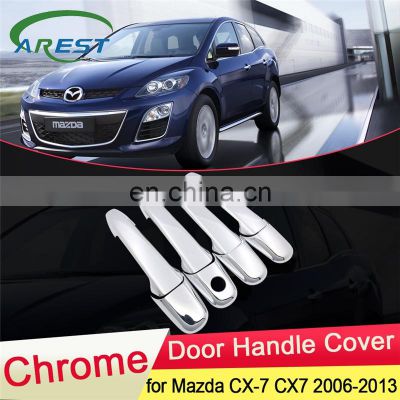 for Mazda CX-7 CX7 CX 7 2006 2007 2008 2009 2010 2011 2012 2013 Chrome Door Handle Cover Trim Catch Cap Car Stickers Accessories