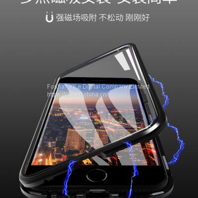 2020 Newest Magnetic Case Metal Phone Cover Double Side Tempered Glass Cases for Iphone 12 11 Pro Max XS MAX Mobile Phone CN;GUA