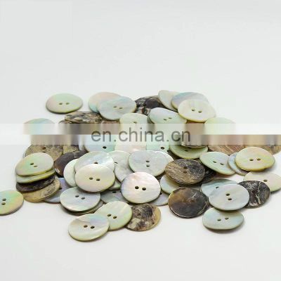 2 Holes Round Custom Natural Agoya Shell Buttons For Shirt Clothing