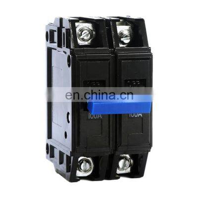 Manufacturers 2 pole 80A 100 Amps miniature smart circuit breaker safety breaker BH bolt-on type mcb micro circuit breaker price