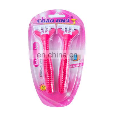 2021 Latest hot sale three-blade manual hair removal knife
