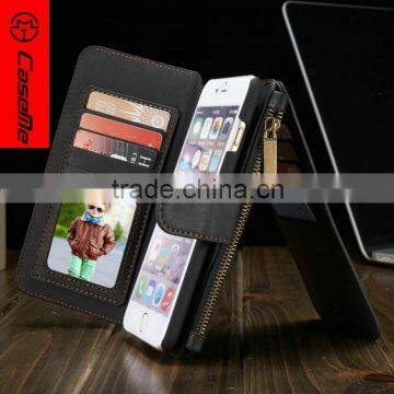 [CASEME] retro/durable multifunction with stand+14 card slots+wallet PU leather cases for iphone 6/6s 4.7" for iphone 6s plus