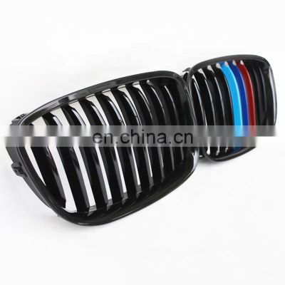 Front grill for BMW 5 series GT F07 single slat Line 3 color bumper grill for BMW GT F07 style 2009-2019