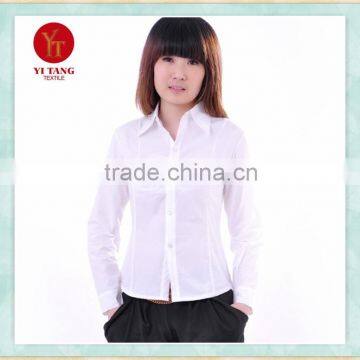 Fashion blank design lady formal shirt