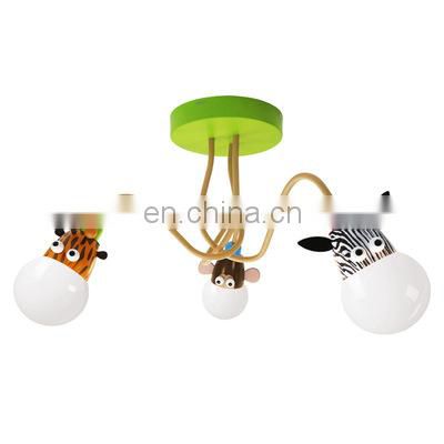 Animal Crafts Wall Light LED Iron Monkey Wall Lamp for Home Ceiling Light