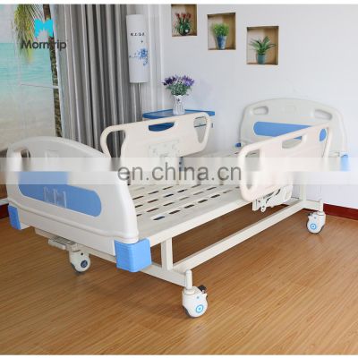 Loading Bearing 250kgs Medical Bed Surface Cheap 1 Crank Medical Bed 1 Function Nursing Patient Hospital Bed with Mattress