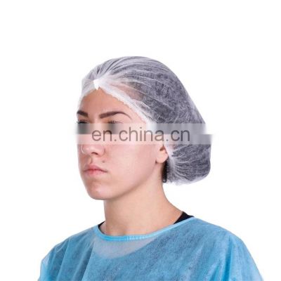 Disposable Cleanroom Hairnet Clip Cap Nonwoven Bouffant Hair Cap For Food Industry