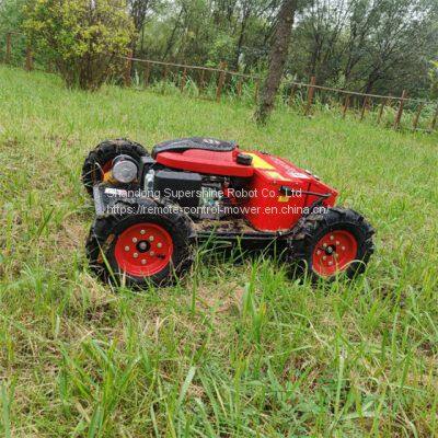 rc remote control lawn mower, China remote control lawn mower with tracks price, radio control mower for sale