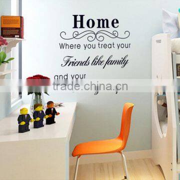 2016 Wallpaper Decor Words Home Decorate PVC Wall Sticker Wholesale