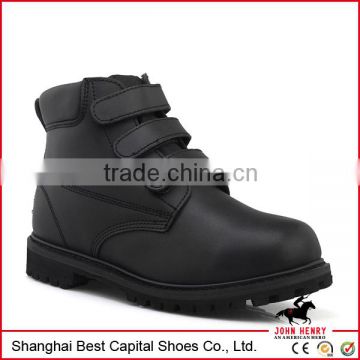 working boots with composite toe, goodyear work shoes, Genuine leather upper with hook and loop work boots