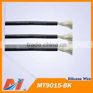Maytech Insulated power silicon wire 15awg High flexible silicone cable Black color