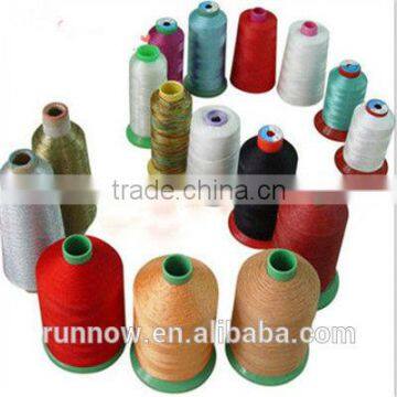 Ring spun 100 pct spun polyester color yarn for T shirt