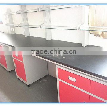 Wall table in laboratory furniture
