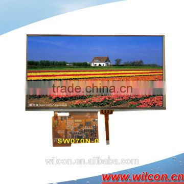 7inch 250nits 1024*600 lvds interface IPS panel touch screen with RTP