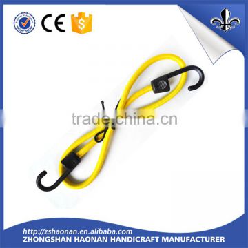 Good quality 8mm or customized flat Bungee Cord With Hooks / bungee jumping cord for sale